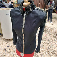 Fourniture en gros de veste d'équitation western confortable vêtements en nylon durables avec veste Showman de logo personnalisé