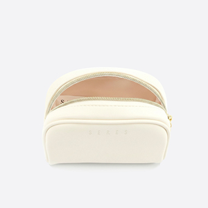 Travel Organizer <b>Makeup</b> Multi-functional Pouch Cosmetic Bag Elegant Leather <b>Vanity</b> Pouch - Product Image 2