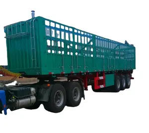 Prezzo di fabbrica Tri-axle Bulk Cargo 30t 50t Dry Cargo Carrier Fence Side Wall Van Cargo Truck rimorchi semirimorchio