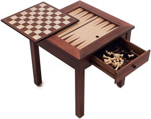 3 In 1 <strong>Chess</strong> Table Inlaid Wooden <strong>Chess</strong> Backgammon Checker Table