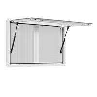 Cadre de fenêtre pare-soleil en alliage d'aluminium en gros, adapté aux voitures de restauration avec poignées antivol