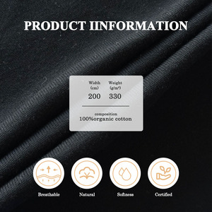 100% Organic Cotton Interlock Stretch Knit <strong>Fabric</strong> Eco-Friendly and Washed Gots <strong>Fabric</strong> - Product Image 2