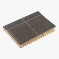 Cuaderno de Negocios Multifuncional con Bolsillos Interiores Personalizados, Color Gris Ceniza, Hojas Sueltas