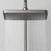Mitigeur de douche à atmosphère numérique LED Salle de bain Système de douche thermostatique Chaud-Froid Robinet mural de baignoire de luxe moderne
