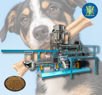 Machines de production de croquettes pour chiens et aliments secs pour chats, extrudeuses de fabrication, ligne de production, machines de transformation, machine à fabriquer des aliments pour animaux de compagnie