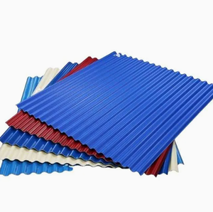 Tôles de toiture ondulées galvanisées prélaquées, tôles de toiture en fer ondulé, matériau de construction, tuiles en acier coloré - Product Image 2