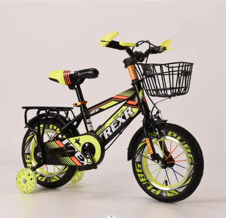 OEM 12 16 20 Inch width tire Children's Bicycle For Girls Boys With Basket Training Wheels 2.50 tire bicycle trailer kids