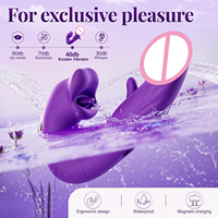 Vibrador 3 en 1 para Mujeres, Estimulador de Lengua, Lamido, Toque y Vibración, Estimulación del Punto G, Juguetes Sexuales para Mujeres, Masturbador Femenino para Adultos