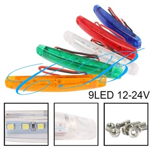 Couleur <span class=keywords><strong>arc</strong></span>-<span class=keywords><strong>en</strong></span>-<span class=keywords><strong>ciel</strong></span> LED marqueur latéral lumière mince pour caravane Bus Hiace Van remorque camion bateau LED voiture camion côté avertissement bord lampe - Product Image 4