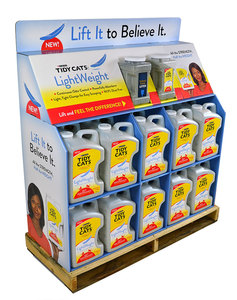 Đồ họa tùy chỉnh Hai khuôn mặt các tông sóng Pop nửa Pallet hiển thị Cmyk nửa Pallet hiển thị các tông với Stackable khay - Product Image 1