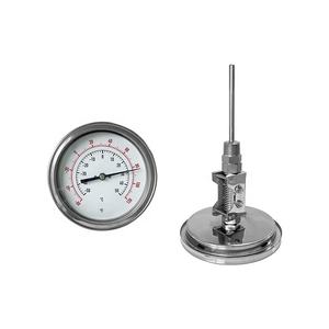 100mm Hochtemperatur-Bimetall thermometer mit einstellbarem Thermoelement-OEM mit langem Stiel und ODM-Unterstützung - Product Image 1
