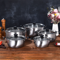 Batterie de cuisine 10 pièces en acier inoxydable, revêtement marbre, écologique, pour cuisinière à gaz et à induction – Meilleures ventes