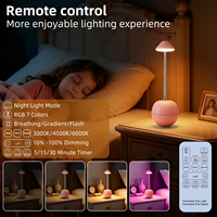 Lampe de bureau moderne RVB rechargeable par USB, lampe de chevet de chambre à coucher, lampe de table LED
