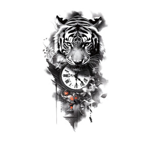 Tatuaje Temporal de Transferencia de Agua con Diseño de Animales Coloridos Estilo Indio, Arte Corporal Ecológico para Hombres y Mujeres - Product Image 3