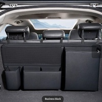 Sac de rangement universel de luxe en cuir grande capacité pour coffre de voiture et dossier de siège avec boîte organisatrice multifonction
