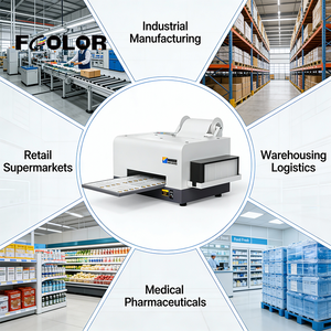 Impresora de Etiquetas de Inyección de Tinta A4 Fcolor, Sistema de Tinta Continua, Máquina de Impresión de Etiquetas de Color Pigmentado para Rollos y Hojas de Papel Adhesivo - Product Image 6