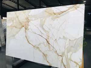 Vente en gros de dalles de marbre Calacatta naturel d'Italie, marbre blanc avec veines dorées, plaque de roche de marbre, décoration murale de fond, carrelage Calacatta Gold - Product Image 5
