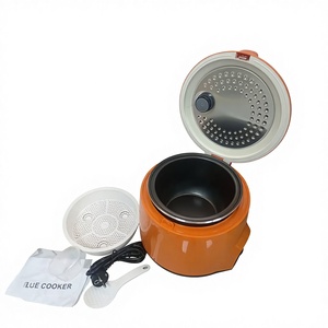 Mini cuiseur à riz automatique en plastique avec minuterie mécanique, chauffage sous la cuve, capacité 0,6-1,5 L, portable pour usage domestique - Product Image 4