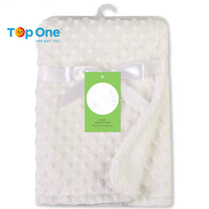 TopOne Muslin 100% Organic Cotton High Quality Double Layer Coral Soft Winter Newborn Soft Swaddle Dotted Infant <b>Baby</b> <b>Blanket</b> - Product Image 3