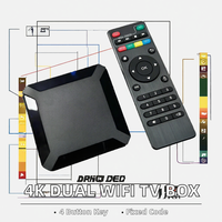 Set Top Box Jaringan Analog untuk TV, Colokan US, Garansi 12 Bulan, Android 9 HD, Dual Frekuensi, dengan Prosesor Core