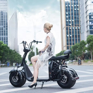 Scooter électrique Citycoco Chopper à deux roues, 1000w/2000w/3000w/4000w, 60v, haute vitesse 25-60km/h, pneus larges - Product Image 6