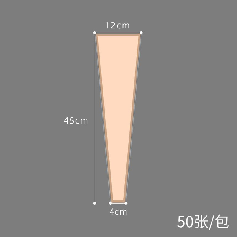 Rosa coreano [línea dorada] 2*4*45 cm 50 piezas/fondo