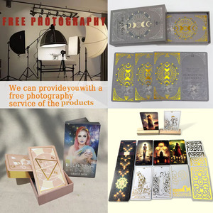 Nuevas <span class=keywords><strong>Cartas</strong></span> del <span class=keywords><strong>Tarot</strong></span> Estilo Cósmico 2026 con Bordes Dorados para Adivinación Espiritual, Guía Diaria, Set de Regalo - Product Image 3
