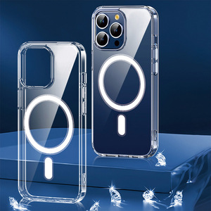 Logo antichoc clair chargeur <span class=keywords><strong>Mag</strong></span> étuis pour téléphone portable étui de téléphone magnétique transparent sûr pour téléphone 16 15 14 13 Pro Max - Product Image 5
