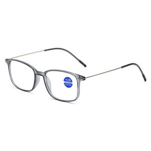 Lunettes de lecture unisexes, monture carrée noire, verres PC, protection anti-lumière bleue +2.00 dioptries, été 2021, origine Taizhou - Product Image 5