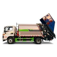 Camion compacteur à bras oscillant JAC 4x2 8CBM, véhicule de collecte des déchets hydraulique pour l'assainissement municipal, directement de l'usine