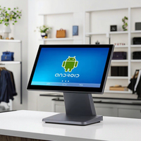 Terminal Punto de Venta con Pantalla Táctil de 15.6 Pulgadas para Supermercado, Sistema de Punto de Venta Todo en Uno con Android para Restaurantes de Comida Rápida