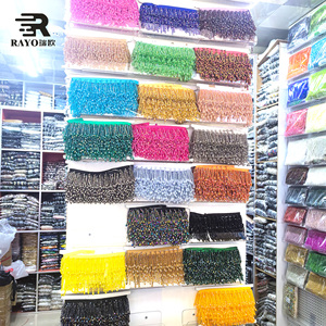 Handmade sang trọng pha lê Thủy Tinh Đính Cườm dance váy với 3D rìa tua trang trí SEW-on thạch và ren TRIM cho hàng may mặc - Product Image 6