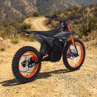 Moto tout-terrain hybride sportive US/UK 19 pouces, en alliage d'aluminium, avec batterie au lithium et moteur brushless haute vitesse 4500W
