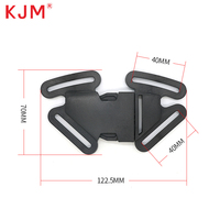 Ceinture de sécurité en plastique à dégagement rapide à 4 voies personnalisable en gros, boucle à dégagement latéral de 38 mm pour voiture et poussette pour bébé