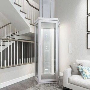 Ascensor Hidráulico para Casa, Elevador Interior para el Hogar, Precio de Elevador para 2/3/4 Pisos, Ascensor Pequeño para Interiores y Exteriores para 2 Personas - Product Image 5