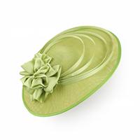 Chapeau en toile de jute de style euro-américain, couleur unie, luxe léger, pour occasions formelles, courses hippiques, église, coiffe de mariée