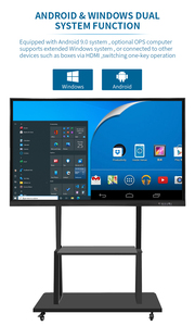 Dual OS Android x86 ops zero bonding 65 pulgadas 20 puntos infrarrojo multi pantalla táctil Pantalla de panel interactivo - Product Image 5