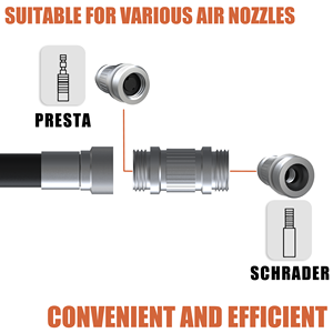 BOMA Adjustable Length Bicycle Pump 22-35CM Aluminum Alloy Portable Tire Inflator for <b>Cycling</b> - Product Image 3
