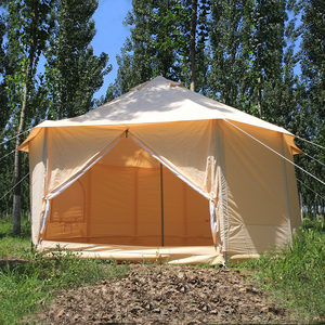 <span class=keywords><strong>Tente</strong></span> <span class=keywords><strong>de</strong></span> Camping Portable pour famille, sommeil, Camping, 4 saisons, étanche, yourte mongole - Product Image 6