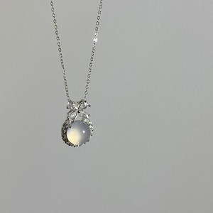 Collar Corto de Plata de Ley S925 para Mujer, Elegante, Inspirado en el Cielo Estrellado, Cadena de Perlas de Lujo Ligero, Brillante - Product Image 5