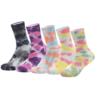 Chaussettes de compression sportives tie-dye imprimées pour hommes et femmes, idéales pour la course et le cyclisme - Vente en gros Compports