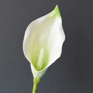 Mini-Calla-Lilien-Simulationsblume aus EVA-Material für Hochzeits- und Blumen-Set Heimdekoration
