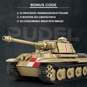 Reobrix World Tanks Série Officielle Sous Licence Pudel Modified Tiger Tank N°77034 969 Pièces Véhicules Jouet Éducatif Icône Polonaise - Product Image 6