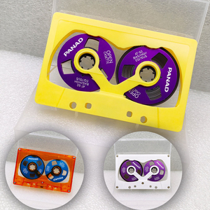 Cinta de Audio Transparente Morada en Oferta, 50 Minutos, Bobina Metálica, para Grabación DIY, Decoración Vintage para el Hogar, Reproductor de Música Retro - Product Image 1
