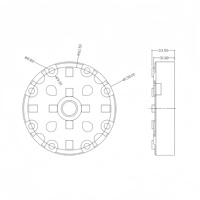 Kit de règle de serrage 3R-209-860.3 en acier inoxydable 860x86x36mm pour système 3R Wire EDM HE-R06690