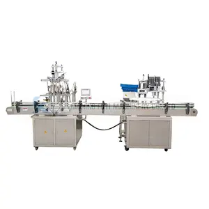 Automatic liquid filling capping machine for small bottles