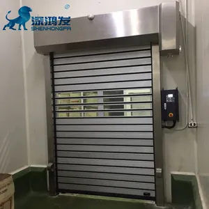 Hızlı Metal sert kepenk kapıları hızlı açık yakın endüstriyel elektrikli kapı yüksek hızlı haddeleme kapı