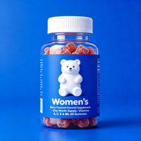 Complément alimentaire aromatisé aux baies pour femmes OEM - Vitamines A, C, E et B6 - 60 gommes