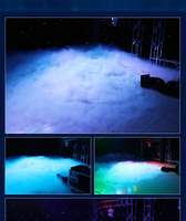 Machine à faible brume pour mariage de scène 3000W, DMX512 Dual Tube Celebration Party bar Dry Ice Machine, Fogger