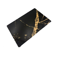 Panneau mural en PVC marbré 3D moderne, écologique, E0 UV, imperméable, ignifuge, pour la décoration intérieure de chambre, hôtel, villa, OEM